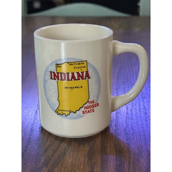 Vintage 1960’s/1970’s Indiana‎ Hoosier State Mug - Picture 1 of 3